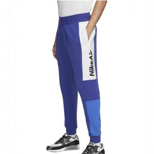 Nike Sportswear Fleece Joggers Sweatpants Tapered Blue Colorblock Men’s M